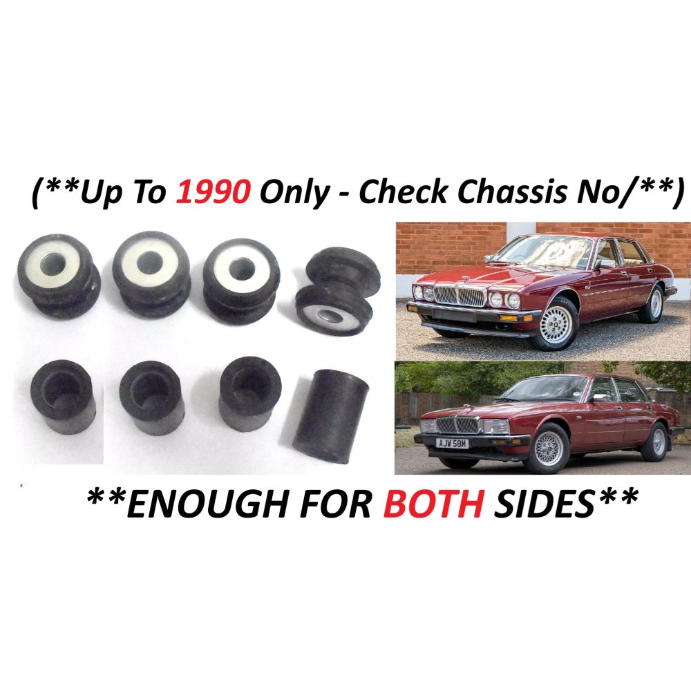 FRONT SUSPENSION WISHBONE BUSH SET x8 (Jaguar XJ6 XJ40) (** 1986- 90 Only **)